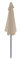 GARDEN FRIEND Parasol demi-taupe diamètre 2,7 m