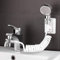 SILULCM Semplice e pratico, aggiungendo funzione doccia, installazione e scarico rapidi, Doccetta Rubinetto Forniture per Bagno con tubo flessibile