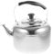 YARNOW 5. Bouilloire sifflante en acier inoxydable 5 l pour plaques à induction, cuisinière à gaz, toutes les plaques de cuisson Argenté