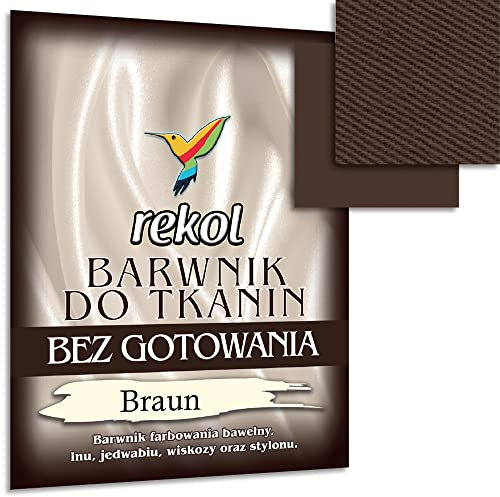 Wohnkult 15 g Textilfarbe ohne Kochen Stofffarbe Färben Nachfärben 16 Auswahl (Braun)