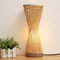 Lampe de table en bambou faite à la main Lampe de table en bambou Style Zen Éclairage de table décoratif Luminaire de table Veilleuse pour chambre à coucher, salon