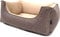 Lebon - Hundebett Louis PLUS - 3 Größen - 80cm, 100cm und 120cm - Orthopädisch - Hochwertig und MADE in EU - 3 Farben - 3 Größen - Kuschlweich - Hoher Rand - Waschbar - Bester Liegekomfort (XL, Braun)