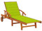 DYRJDJWIDHW gartenliege,sonnenliege,relaxliege,sonnenliege klappbar,Sonnenliege mit Auflage Akazie Massivholzstrandliege klappbar leicht,campingliege,strandliege,