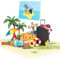3D Pop Up Karte Reise,Gutscheinkarte Urlaubskarte für Urlaub, Reisen, Geburtstag oder zum Abschied, Lustiges Geldgeschenk für Reisekasse, Gutschein für Urlaubsreise & Urlaubsgeld