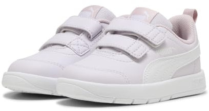 PUMA Courtflex V3 V Inf, Scarpe da Ginnastica Unisex-Bimbi 0-24, Lilac Frost White Rose Malva, 26 EU