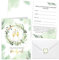 HOWAF 12 Einladungskarten Hochzeit, Hochzeitseinladungskarten mit Umschlagen Aufkleber, Einladung Hochzeit Einladungskarten Eucalyptus Hochzeitskarte, Verfügbar für verschiedene Anlässe