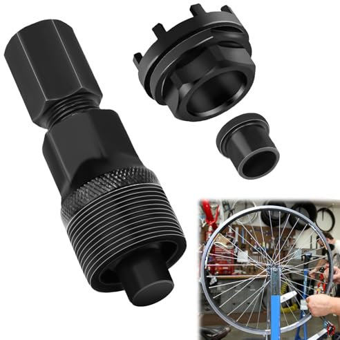 BEASAFY Fahrrad Kurbelabzieher, Lockring Tool, 43 mm Tretlager Werkzeug, Schwarz Kurbelabzieher Fahrrad, Kurbel Entferner für Mountainbikes Kinderfahrräder Rennradfahren