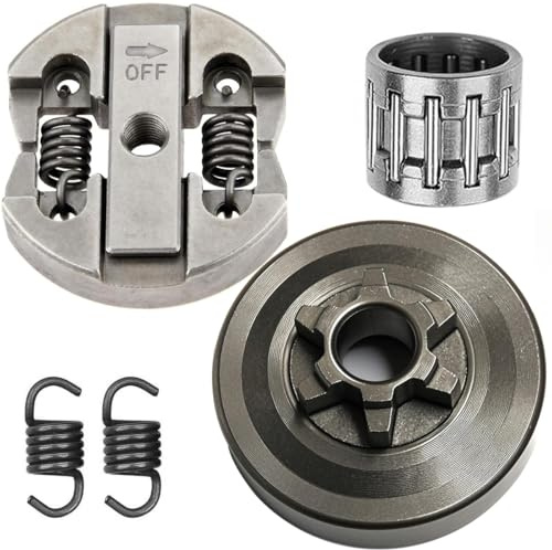 ZAMDOE Gruppo frizione a 6 denti da 52 mm per Zenoah Komatsu G2500 2500 2600 25 cc 2500T per Chinese 2500 per Timberpro per Lawnflite per motosega a benzina Carlton, ricambio 2475-51200 2841-51201