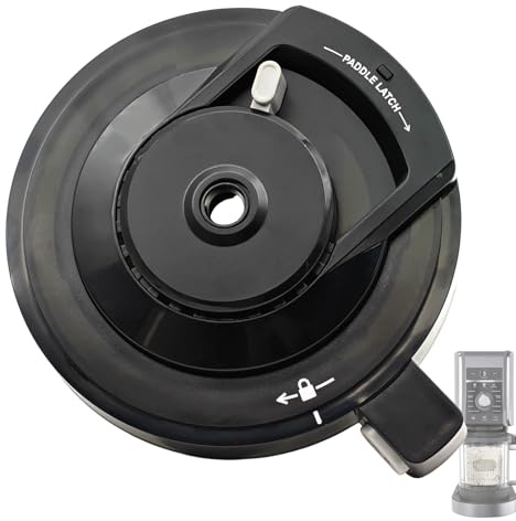 Outer Bowl Lid Replacement for Ninja CREAMi Deluxe Ice Cream Maker, Reusable Replacement Lid Accessory Compatible with Ninja Creami NC501UK NC501 NC501C NC500 NC500C NC501H CN501CO Series (No Paddle)
