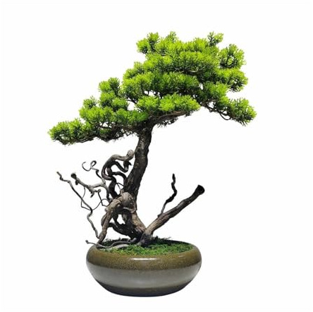 Bonsaï Artificiel Plante de bonsaï Artificielle, Grandes Fausses Plantes 24 Pouces, pin en Pot, décoration intérieure Plantes artificielles