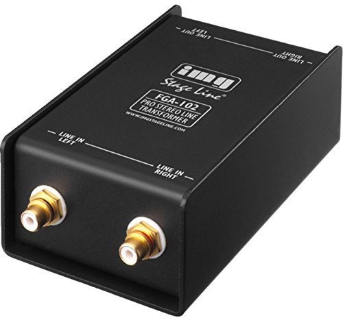 IMG STAGELINE FGA-102 Professioneller Stereo-Line-Übertrager schwarz