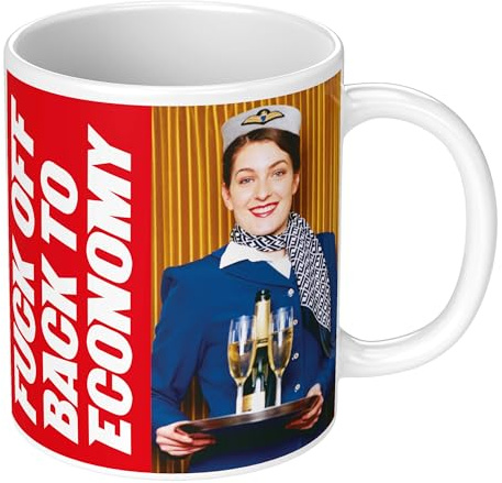 Dean Morris Cards F*** Off Back to Economy Rude 11oz Ceramic Mug