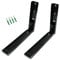 First4Spares Universal Extendable Microwave Wall Mounting Brackets Heavy Duty Black
