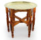Saharashop Orientalischer Teetisch Tefor Holz Ø 40 cm Gold