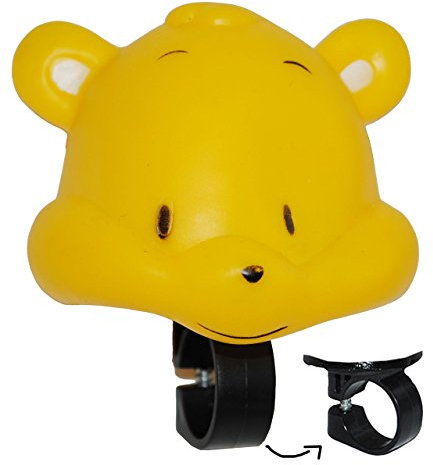 Fahrradhupe/Fahrradklingel - Bär Teddy - Fahrrad für Kinder - passend für alle Größen - bunt Kinderglocke - Mädchen & Jungen - Tier Lenkerhupe - Tier/Quie..
