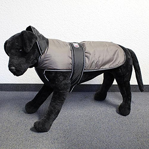 Wallace & Jones | Hundemantel Eisbär - Perfect Coat Grau-Schwarz Rückenlänge ca. 75cm