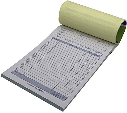 10 Pack Large Sales Order Book Receipt Invoice Duplicate Carbonless 50 Sets 5.5 X 85