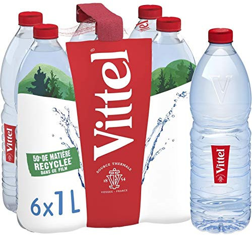 VITTEL - Eau Minérale Naturelle 6X1L - Livraison Gratuite - Prix Par Unité