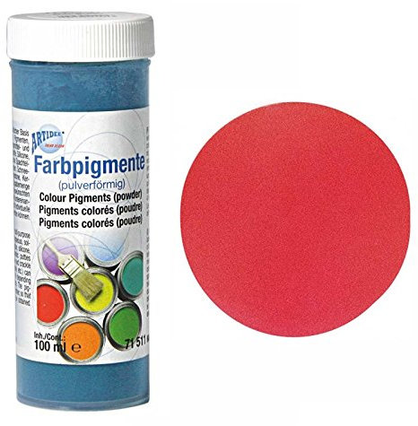 CREATIV DISCOUNT Universal-Farbpigment-Pulver 100ml, Ziegelrot