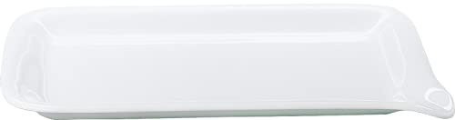 KAHLA 393334A90039C Five Senses Midi-Menüplatte 28x19 cm | weißes Servierplatte aus Porzellan