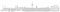 Samunshi® Wandtattoo Karlsruhe Skyline Wandaufkleber 100 x 17,5cm silbermetalleffekt