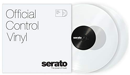12 Serato Control Vinyl - Standard Colors - Clear (PAIR)