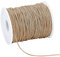 PH PandaHall 91m Filo Cerato in Cotone 1mm Filo Cerato Macrame Filo Cordoncino per Perline Gioielli Collane Bracciali Braccialetti Fai da Te, Marrone Chiaro