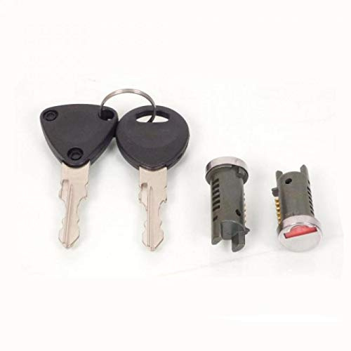 Kit Serratura per Piaggio Liberty 50 cc di Stato a nuovo 13065-Molla, con il cilindro dell interruttore di avviamento e quello della serratura di selle. Lunghezza del cilindro: 35 mm, diametro: 13 mm