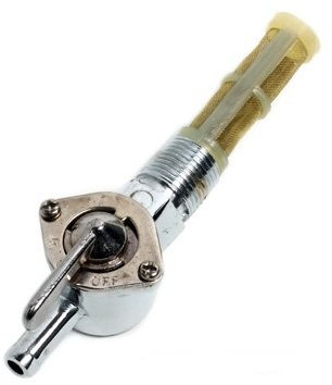 Rubinetto per benzina cromato 3/8 per Harley prima del 1975