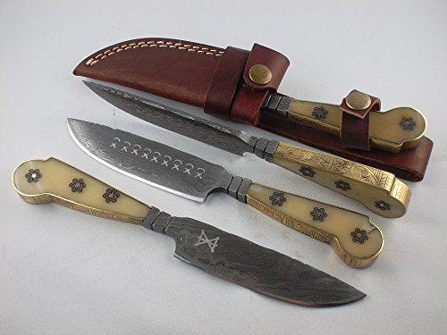 Gamsjaga Damastmesser Fuhrmannsmesser GJ82 Blume