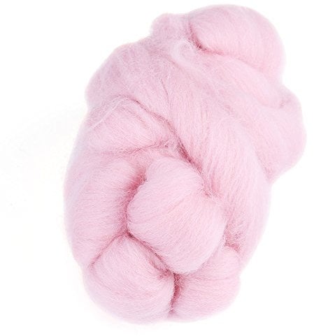 Nadel Filzen Starter Kit 1 Rolle Bunte Filzen Wolle Roving Hand Nähen Trimmen Merino Wolle Faser(06-Rosa)