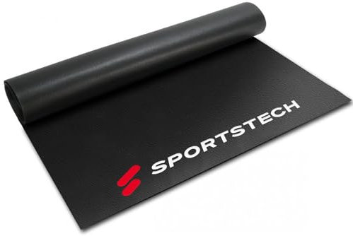 Sportstech Tappetino Protettivo Pavimento 4-6 mm per Attrezzi Fitness per l’Allenamento in casa – Multifunzionale, Materasso Antiscivolo per praticare Esercizi di Yoga Pilates