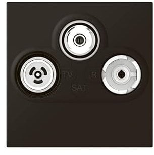 Prise TV-R-SAT FM et DAB 2 modules Mosaic - Noir mat - 079186L - Legrand