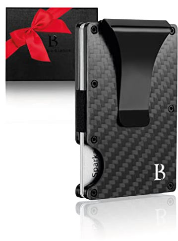 LOGAN & BARNES Kreditkartenetui mit Geldscheinklammer aus Aluminium - Kartenetui Herren mit geprüftem RFID Schutz - Credit Card Holder für 15 Karten Modell San Francisco