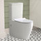 Rimless Comfort Height Close Coupled Toilet Back to Wall Bathroom Toilets White Ceramic WC Pan & Cistern Soft Close Seat Modern D Shape Projection Comfort Elongated Toilet