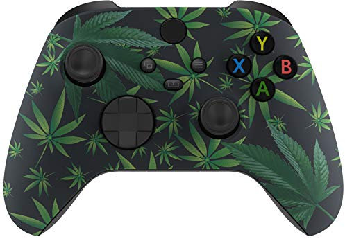 eXtremeRate Cover Frontale per Xbox Series X S Controller Model 1914,Scocca Custodia Copertura Ricambio per Xbox Series X S Joystick,Senza Controller-Erbe Verdi