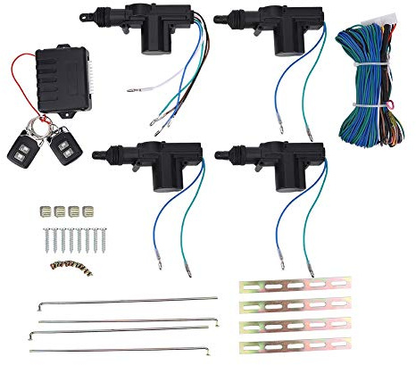 4 Doors Central Lock Locking System Car Keyless Entry Kit Car Universal Door Remote Lock Kit with Light Anti-Theft Device