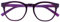 OPULIZE Blu - Occhiali Filtro Luce Blu Montatura Tonda Fashion Cerniere a Molla Migliorano il Sonno Gaming Computer Anti Riflesso Viola Uomo Donna B5-5 +0.00