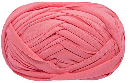 T-Shirt Strickgarn, Stoff, Häkeln, Stoff, für Sommer, Handarbeit, Basteln, Tasche, Decke, Kissen, Häkeln, Projekte, 100 g (# 29 Rot)