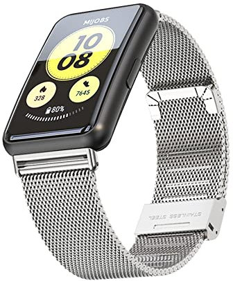 SenMore Armband Kompatibel Mit Huawei Watch Fit & Fit New & Fit Elegant - Ersatzarmband Metall-Edelstahl Für Männer Und Frauen