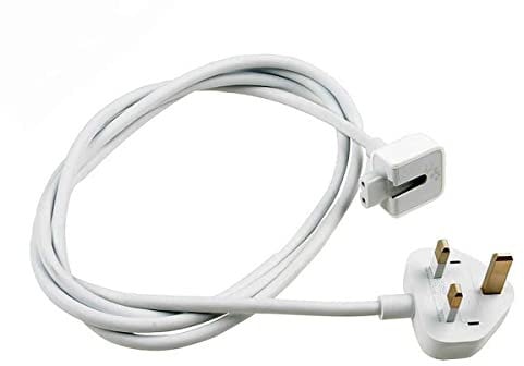 UK extension power cord for AC Adapter Charger Macbook Power Cable Macbook Pro 13 15” with UK Fuse by BeckenBower®
