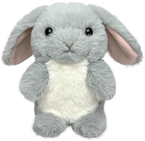 YH YUHUNG Sprechender hase Kuscheltier, Stofftier Hase Interaktiver Plüsch, Kuscheltier Hase Grau Spielzeug für Kinder ab 3 Jahren