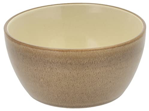 BITZ Schüssel, Schale, Müslischale, Snackschale aus Steingut, 12 cm im Durchmesser, Wood/Sand