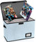 YNSZAS Collection Comic-Buch-Aufbewahrungsbox, 40,1 x 19,8 x 30 cm, zusammenklappbare Comic-Kurzbox, für 160–180 Comic-Bücher, robuster Behälterhalter, Regalschutz, Organizer (blau)