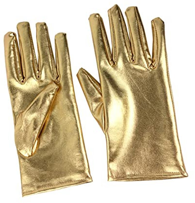 PACKOVE 1 Paar Handaccessoires Für Damen Damenhandschuhe Partyhandschuhe Kostüm Glänzende Handschuhe Baumwolle Helle Handschuhe Latex Handschuhe Elastisch Kleidung Männer Und Frauen