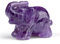 XIANNVXI Amethyst Elefant Deko Kristalle Elefanten Statue Figuren Dekoration Handgeschnitzt Skulptur Büro Deko Edelsteine Poliert Steine Natürlich Geschenk 1,5