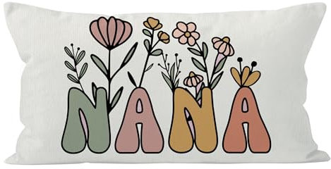 QGFM Oma-Geschenk-Kissenbezüge, Dekoration für Sofa, Couch, Zimmer, Oma-Geschenke von Enkelkindern, Lendenkissenbezüge, 30,5 x 50,8 cm