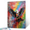 Tucocoo Flying Eagle Malen nach Zahlen Kits 40 x 50 cm Leinwand, Graffiti DIY Digitales Ölgemälde für Erwachsene mit Pinseln und Acrylpigment, Banksy Pop Art Bild für Heimdekoration (ohne Rahmen)