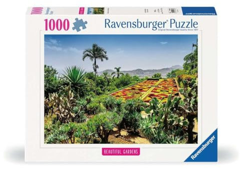 Ravensburger Puzzle 12000853, Beautiful Gardens - Botanischer Garten, Madeira - 1000 Teile Puzzle für Erwachsene und Kinder ab 14 Jahren