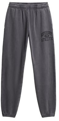 Superdry Damen Athletic Essentials Jogginghosen mit Vintage-Waschung und Grafik Lauren Marineblau 36